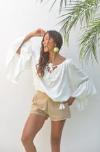 Lade das Bild in den Galerie-Viewer, BLOUSE HIPPIE METAL IVORY HOT LAVA