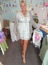 Lade das Bild in den Galerie-Viewer, KLEID BLAU GOLD SOFIE SCHNOOR