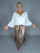 Lade das Bild in den Galerie-Viewer, BLOUSE HIPPIE METAL IVORY HOT LAVA