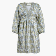 Lade das Bild in den Galerie-Viewer, KLEID BLAU GOLD SOFIE SCHNOOR