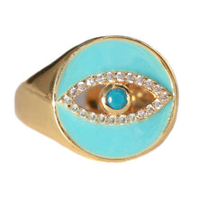 Lade das Bild in den Galerie-Viewer, RING MAGIC EYE BLUE LOVE IBIZA RINGGRÖSSE 17-21
