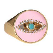 Lade das Bild in den Galerie-Viewer, RING MAGIC EYE PINK LOVE IBIZA RINGGRÖSSE 17-21