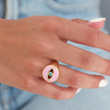 Lade das Bild in den Galerie-Viewer, RING MAGIC EYE PINK LOVE IBIZA RINGGRÖSSE 17-21