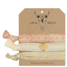 Lade das Bild in den Galerie-Viewer, LOVE IBIZA 3 ARMBÄNDER HAARGUMMIS LOST IN A DAYDREAM