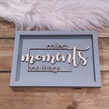 Lade das Bild in den Galerie-Viewer, 3D STATEMENT BILD "COLLECT MOMENTS NOT THINGS" SIZE L - hippie style and more