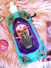 Lade das Bild in den Galerie-Viewer, FALTBARE TRINKFLASCHE FATIMA HAND PEACE AQUA LICIOUS - hippie style and more