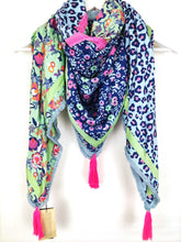 Lade das Bild in den Galerie-Viewer, SCHAL TUCH ORGANIC BAMBOO ANKER & SUMMER MIX