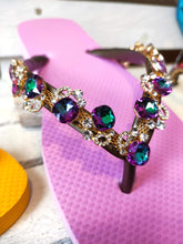 Lade das Bild in den Galerie-Viewer, CHANCLAS VALENTINA EXCLUSIVE GREEN LAVENDER SIMONE HERRERA