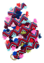 Lade das Bild in den Galerie-Viewer, ETHNO BINDE GÜRTEL PERU LILYBELL-Smitten-blau,Ethno,fair trade,fairtrade,multicolor,nachhaltig,Peru,pink,rot,Smitten,türkis,violett,weiß