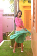 Lade das Bild in den Galerie-Viewer, DRESS BOBBI SUNNY DAYS PINK ORANGE EMERALD HOT LAVA
