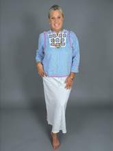 Lade das Bild in den Galerie-Viewer, S26 337 BLOUSE PLACE DU SOLEIL BLUE WHITE STRIPE
