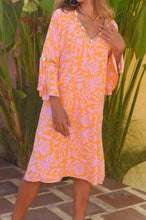 Lade das Bild in den Galerie-Viewer, TUNIC BON BINI ART DECO HOT LAVA
