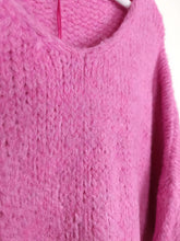 Lade das Bild in den Galerie-Viewer, STRICK PULLI PINK ONE SIZE
