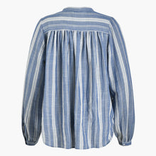 Lade das Bild in den Galerie-Viewer, TUNIKA BLOUSE OVERSIZE BLUE STRIPES SOFIE SCHNOOR
