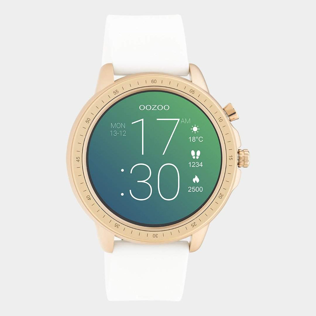 OOZOO SMARTWATCH WEISS/ROSÉGOLD - hippie style and more