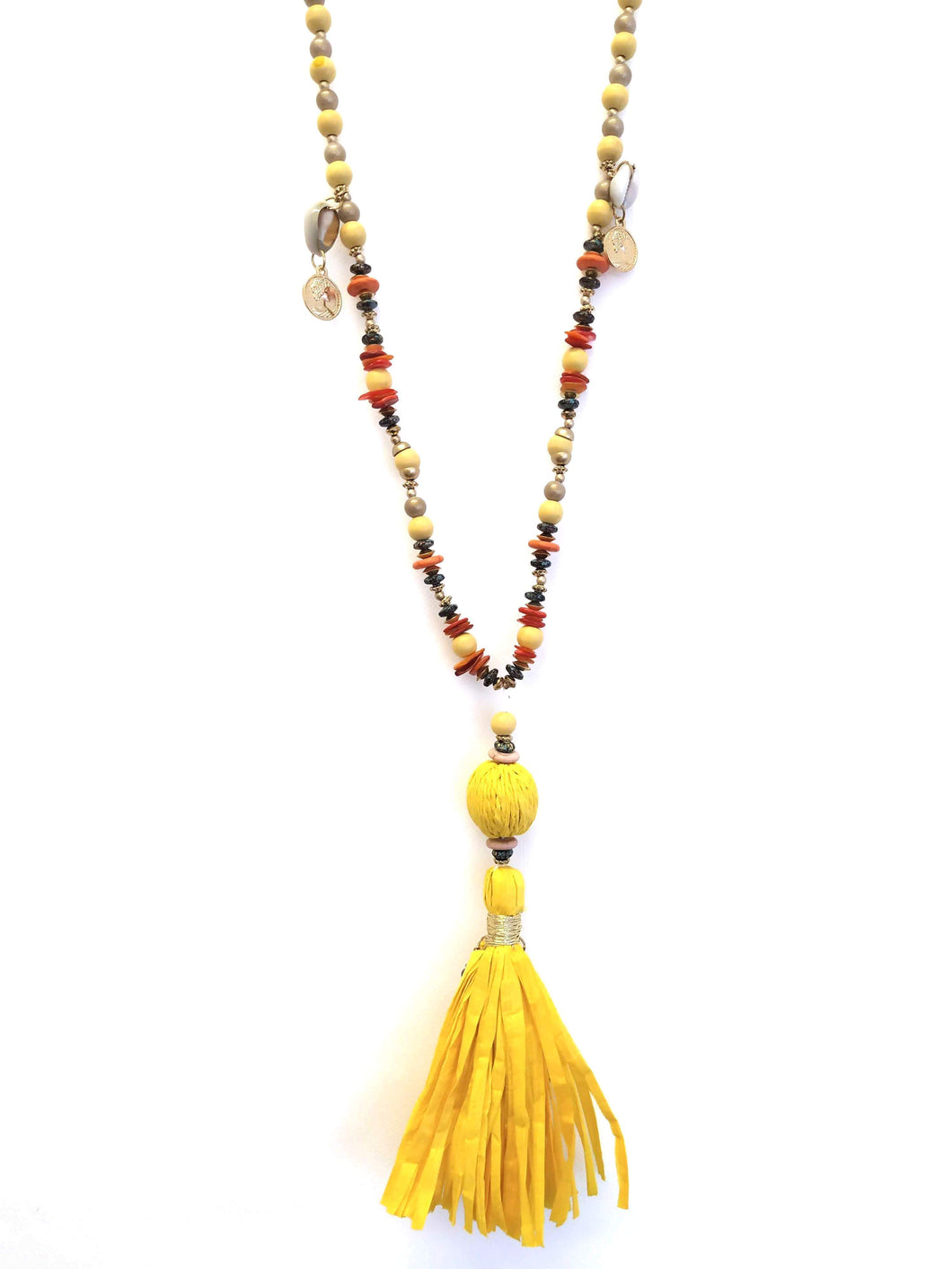 KETTE YELLOW TASSLE - hippie style and more
