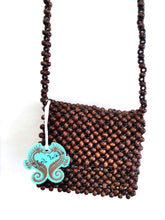Lade das Bild in den Galerie-Viewer, BAG MALU CROSSOVER WOOD BROWN HOT LAVA - hippie style and more
