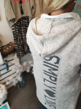 Lade das Bild in den Galerie-Viewer, LONG CARDIGAN &quot;SIMPLY LIFE&quot; CREME ONE SIZE-hippie style and more-beige,creme,grau,Statement,Wolle,Wollmix
