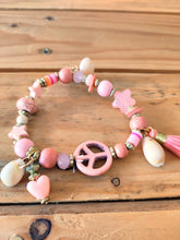 Lade das Bild in den Galerie-Viewer, ARMBAND &quot;PEACE&quot; SMALL ROSA
