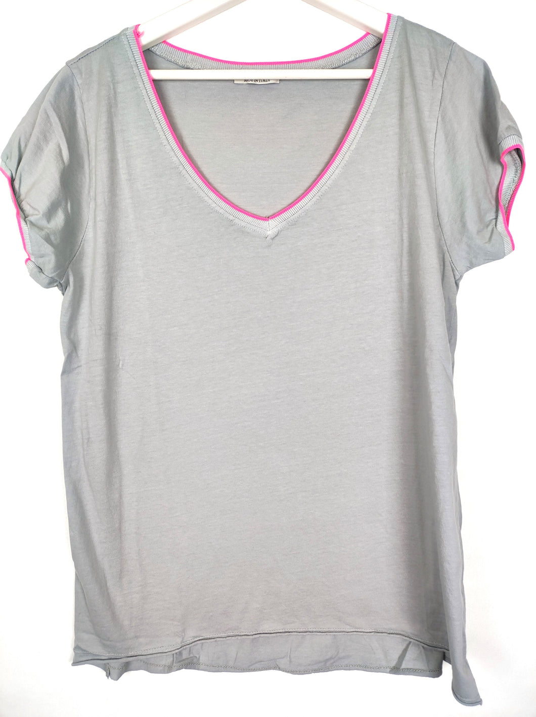 T-SHIRT PURE GREY V-NECK ONE SIZE
